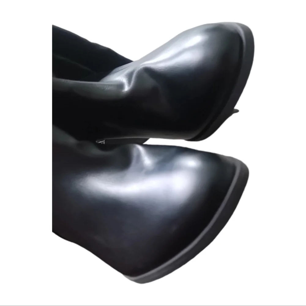 BP Over the Knee Black Faux Leather Boots Size 9M NWOT